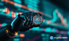 a close up of a person's hand holding a stopwatch in front of a stock chart