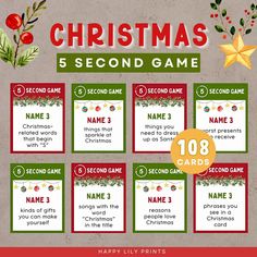 the christmas 5 second game is available for everyone to play