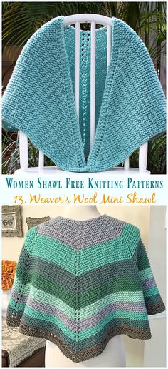 a woman's shawl knitting pattern with the words women shawl free knitting patterns