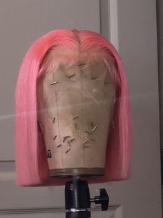 Hairstyles Wigs, Bangs Hairstyle, Pink Blonde Hair, Bella Hair, Braided Bangs, Hairstyles For Medium Hair, Short Hair Wigs, New Hairstyle, Colored Wigs