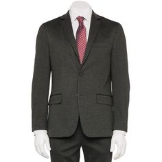 With it's sleek silhouette, this men's Apt. 9 knit suit jacket accentuates your modern style sense. With it's sleek silhouette, this men's Apt. 9 knit suit jacket accentuates your modern style sense. Button front Midweight design Stretch fabric Notched collar Long sleeves 1-pocketFIT & SIZING Slim fitFABRIC & CARE Polyester, viscose, spandex rayon, nylon Dry clean Imported Size: 38 Short. Color: Charcoal. Gender: male. Age Group: adult. Slim Fit Suits For Business Casual In Winter, Winter Slim Fit Suits For Business Casual, Winter Slim Fit Business Casual Suits, Winter Business Casual Slim Fit Suits, Tailored Winter Suits For Business Meetings, Modern Business Suits For Winter, Modern Semi-formal Winter Suits, Modern Notch Lapel Suits For Winter, Modern Winter Suit With Notch Lapel