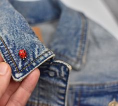 Realistic miniature cold porcelain ladybug brooch. Ladybugs are made entirely by hand and tinted with oil paint. Ladybugs ready to ship. Ladybugs size about 0.35 inches (0.9 cm) The ladybug is fixed on a metal base for brooches and covered with a protective glossy varnish. The ladybug will be packed in a gift box. It will look very beautiful on any outfit. I'll be glad to do something special for you, and if you like a different color just write in comments to the order. Work will take 2-4 busin Paint Ladybugs, Ladybug Valentines, Clay Ladybug, Ladybug Brooch, Ladybug Jewelry, Lady Beetle, Spring Jewelry, Cold Porcelain, Metal Base