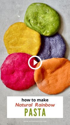 how to make natural rainbow pasta