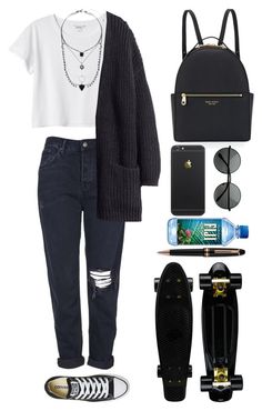 "Untitled #96" by ziamsangelz on Polyvore featuring Topshop, Monki, Converse, H&M, Henri Bendel and Montblanc Casual Outfits Polyvore, Daily Fashion Inspiration, Outfits Polyvore, Outfit Mujer, Book Clothes, Tween Outfits, Henri Bendel, Outfit Goals, College Outfits