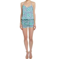 Tori Richard Romper In "Sea Salt." Adjustable Straps, Drawstring Waist And Two Front Pockets. 100% Rayon. Chic Blue Beach Jumpsuits And Rompers, Chic Blue Beach Jumpsuit Or Romper, Blue Summer Jumpsuits And Rompers For Loungewear, Summer Vacation Jumpsuits And Rompers In Short Length, Blue Swimwear For Summer Day Out, Chic Blue Beach Jumpsuit, Summer Style Jumpsuits And Rompers In Short Length, Chic Blue Jumpsuit For Beach, Casual Short-length Jumpsuits And Rompers For Vacation