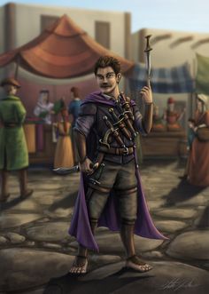 #dnd #dungeonsanddragons #dnd5e #character #portrait #fantasy #illustration #art #drawing #concept #fanart #criticalrole #critical #role #visual #development #commission #commissionsopen #dungeons #and #dragons #artist #illustrator Purple Cloak, Halfling Rogue, Smooth Talker, Rich Purple