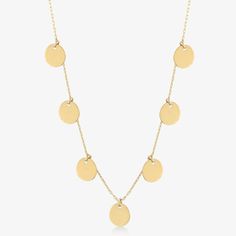 GELIN 14K Yellow Gold Mini Discs Station Necklace– Gelin Diamond Elegant 14k Yellow Gold Coin Necklace, Modern 14k Gold Filled Necklaces, Modern 14k Gold-filled Necklaces, Tarnish Resistant 14k Gold Filled Modern Necklace, Modern 14k Gold Filled Gold Necklace, Elegant Everyday Coin Necklace In 14k Gold, Elegant 14k Gold Filled Coin Necklace, Elegant 14k Gold-filled Coin Necklace, Dainty Round Station Necklace