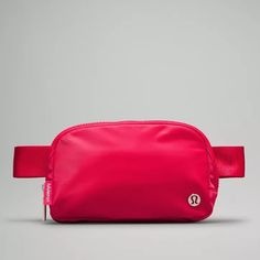 Colour: Cherry Mist Exterior Zippered Pocket To Secure Your Valuables Interior Pockets Hold The Essentials Once You Find Your Perfect Fit, Tuck The Excess Belt Bag Strap Into The Elastic Loops Lululemon Belt Bag, Lululemon Everywhere Belt Bag, Everywhere Belt Bag, Lulu Lemon, Birthday List, Cute Bags, Bag Straps, Body Bag, Belt Bag