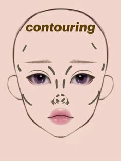 Makeup Drawing, Makeup Face Charts, Beauty Makeup Tutorial