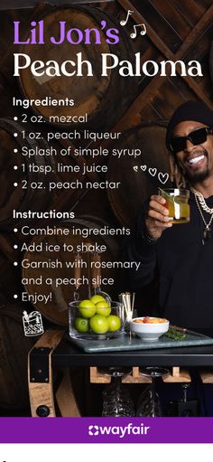 lil jon's peach paloma recipe