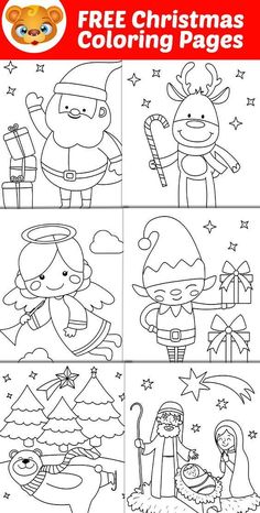 Free Printable Christmas Coloring Pages that can be used to make Christmas cards for family members or simply color for their own amusement. Christmas Coloring Printables, Free Printable Christmas Coloring Pages, Free Christmas Printable, Kids Christmas Coloring Pages, Christmas Coloring Pages For Kids, Coloring Pages Christmas, Fun Apps, Paper Ball, Free Christmas Coloring Pages