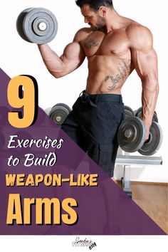 If you've been hitting the gym recently, and haven't been doing these nine exercises to build arm muscles that I'm about to share with you, you've been missing out! In this article, you'll learn what the top nine exercises are to build arm muscles, and make those gains! Build Arm Muscle, Big Arms, Muscle Building Tips, Bigger Arms, Lateral Raises, Arm Muscles, Triceps Workout, Lift Heavy, Shoulder Workout