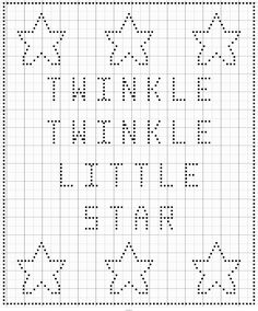 a cross stitch pattern with the letters k and h in it, as well as stars