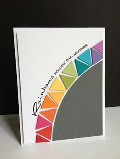 a card with an abstract design on it