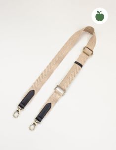 Looking to accessorize your O My Bag? Our sand coloured herringbone webbing strap is the perfect add-on for those who like a neutral color palette. This updated design measures 4cm in width, which is slightly thinner compared to our original webbing straps. All O My Bags with a detachable strap design can be styled with the sand webbing strap. This strap is completely vegan. It is made from our Vegan Uppeal™, so you can go hands free and guilt free! OMB-sandblackstrapapple Cognac Leather Bag, Apple Leather, Neutral Color Palette, My Bags, Black Apple, Antique Brass Hardware, Webbing Strap, Black Vegan, My Bag