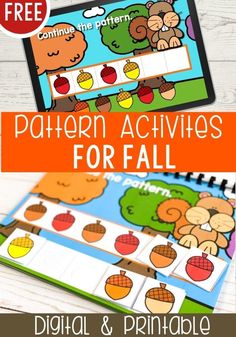 the pattern activities for fall are perfect to use with your students