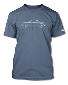 Porsche 914 Targa T-Shirt - Side View Land Cruiser 4x4, Triumph Spitfire 1500, Dodge Coronet 500, Fiat 124 Sport Spider, Dodge Charger 500, Volkswagen Type 3, Amc Gremlin, Peugeot 404, 1968 Dodge Charger