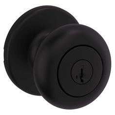 an image of a black door knob