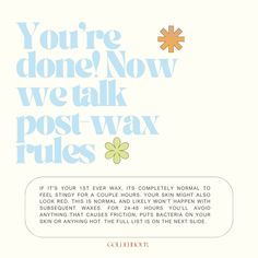 It'll be over before you know it! I know it can feel so intimidating when you book your first wax. I wanted to break it down into steps so you have a clear idea of what to expect. I can't stress enough how much it helps to keep distracted so take nice deep breaths and I'll yap your ear off 🩷 If you have any questions at all or if you found this helpful, please let me know! Did I miss anything? 👀 #brazilianwaxing #whiterockwax #whiterockbrazilian #vancouverwax #southsurreywax #bodywaxing ... Waxing Advertising Ideas, Waxing Content, Waxing Post, Wax Suite, Waxing Aesthetic, Boutique Signs, Eyelash Aftercare, Esthetician Tips, Salon Content