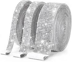 3 Rolls 9 Yards Self Adhesive Crystal Rhinestone Diamond Ribbon - Bling Diamond Stickers Wrap Roll DIY with 2 mm Rhinestones for Crafts Arts, Rhinestone Strips Tape for Car Phone Decoration(Silver) Photo Frames Diy, Diamond Theme Party, Diamonds And Denim Party, Brooch Bouquet Diy, Cheer Banquet, Prom Decorations, Diamond Theme, Foam Carving, Diamond Candles