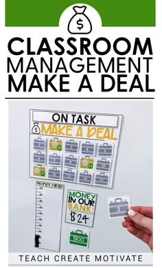 a classroom management poster with the words on it