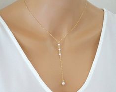 Freshwater Pearl Necklace for Women Dainty Teardrop Pearl Y | Etsy 14k Rose Gold Filled Jewelry For Wedding, Rose Gold 14k Gold-filled Jewelry For Wedding, Delicate Gold Lariat Necklace For Wedding, Rose Gold Lariat Jewelry For Wedding, Dainty Yellow Gold Backdrop Necklace For Wedding, Yellow Gold Drop Necklace With Adjustable Chain For Weddings, Delicate Yellow Gold Drop Necklace For Wedding, Wedding Necklaces In 14k Gold Filled With Dangle, Wedding Lariat Necklace In Rose Gold