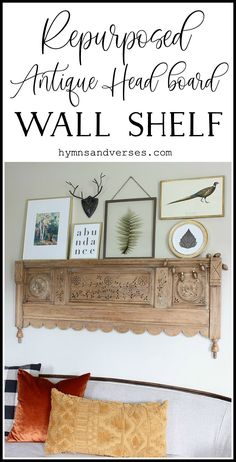 an old dresser with the words how to create a gallery wall plus free printables