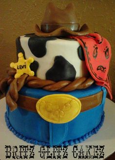 a birthday cake decorated like a cowgirl's hat