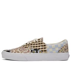 The Vans Era 'Meadow Patchwork' is a stylish and comfortable sneaker with a unique silhouette. It features a sturdy canvas upper and a foldable heel, perfect for everyday wear. The multi-color design is inspired by the beauty of nature, making it a great choice for outdoor activities. The rubber sole provides excellent traction and durability, making it perfect for any adventure. With its unique design and comfortable fit, the Vans Era 'Meadow Patchwork' is the perfect sneaker for any occasion. (SNKR/Skate/Unisex/Low Top/Non-Slip/Wear-resistant) Fabric Canvas Shoes With Vulcanized Sole For Streetwear, Vans Beige Sneakers For Streetwear, Low-top Fabric Sneakers For Streetwear, Fabric Lace-up Sneakers For Streetwear, Lace-up Fabric Sneakers For Streetwear, Vans Canvas Shoes For Skateboarding In Spring, Spring Canvas Sneakers For Skateboarding, Spring Skateboarding Canvas Shoes With Rubber Sole, Cream Canvas Slip-on Sneakers