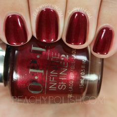 Peachy Nails, Cowgirl Photography, Christmas Nail Polish, Opi Nail Colors, Red Nail Polish, Red Nail, Opi Nail Polish, Great Nails, Gel Polish Colors