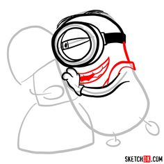 a drawing of a person with a magnifying glass in their hand, looking through the lens