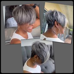 Modern Small Bathroom, Short Relaxed Hairstyles, Short Silver Hair, Bathroom Ideas On A Budget, Haute Hair