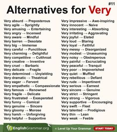 a poster with the words alternatives for very