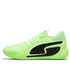 PUMA Court Rider Chaos 'Fizzy Lime' 378269-01 (SNKR/Low Top/Non-Slip/Basketball/Wear-resistant) Sneakers Puma, Low Top Sneakers, Sneaker Collection, Basketball Shoes, Low Top, Top Sneakers, Shoes Sneakers, Basketball, Sneakers