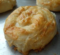 some type of pastry sitting on top of a pan