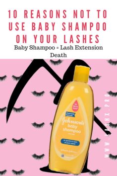 Top Ten Reason Not To use Baby Shampoo to Clean your eyelash extensionsAs an avid eyelash extension wearer,  a seasoned lash artist and an ingredient investigator, I wanted to share why using baby ... Diy Lash Bath For Extensions, Diy Lash Bath, Lash Tips, Natural Glowing Skin, Diy Eyelash Extensions