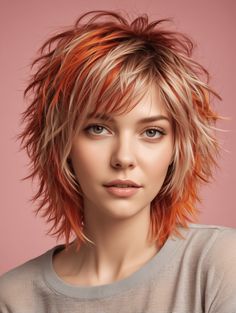 37 Shag Haircut Short For New Look 2024 – Scan to Talk Angled Shag Haircut, Short Choppy Shag Haircut, Short Shag With Bangs Layered Cuts, Shag Wigs, Hair Health Tips, Shag Hair, Cover Wrinkles, Short Shaggy Haircuts