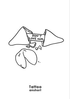 a black and white drawing of a hat with the words don't love him