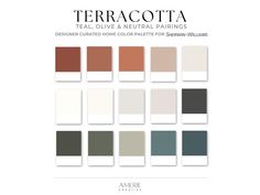 the cover of terracotta's catalogue, featuring different colors and patterns on it