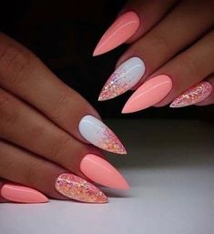 Best Acrylic Nails, Gorgeous Nails, Cute Acrylic Nails, French Nails, Glue On Nails, Winter Nails