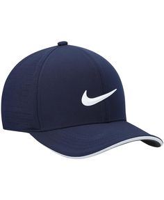 Next time you hit the links, hit them in style with this Aerobill Classic99 fitted hat from Nike Golf. The Dri-fit Adv technology and perforated panels combine for a breathable feel that keeps you dry and comfortable. A heat-sealed Nike logo on the front and contrast-color undervisor bring this unique cap from Nike Golf all together. Nike Curved Brim Baseball Cap For Sports, Nike Baseball Cap With Curved Brim For Sports, Nike Breathable Baseball Cap With Curved Brim, Nike Outdoor Hat With Curved Visor, Nike Sporty Hat With Curved Visor, Sporty Nike Hat With Curved Visor, Classic Six-panel Sports Hat, Nike Breathable Baseball Cap, Sporty Six-panel Golf Hat