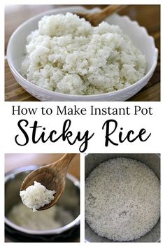 how to make instant pot sticky rice