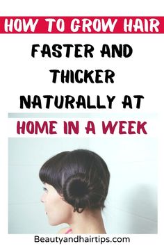 How to grow hair faster and thicker naturally at home in a week: Make use of a hair mask Hair masks are perfect for deep conditioning your hair, you can use hair masks according to your hair type. Using a hair mask once a week is more than enough to thicken hair naturally. If you have really dry hair or damaged hair you using a hair mask twice a week will help thicken hair, make your hair look fuller hair, shiner, and healthier hair. #Howtogrowhairfasterandthickernaturallyathomeinaweek | Hair| How To Grow Hair Faster, How To Grow Hair