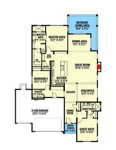 the first floor plan for this house