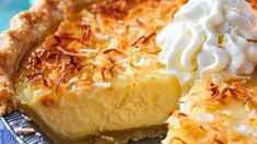 Macaroon Pie, Custard Pie Recipe, Coconut Macaroon, Macaroon Cookies, Coconut Custard Pie, Coconut Desserts, Coconut Pie, Coconut Custard, Custard Filling