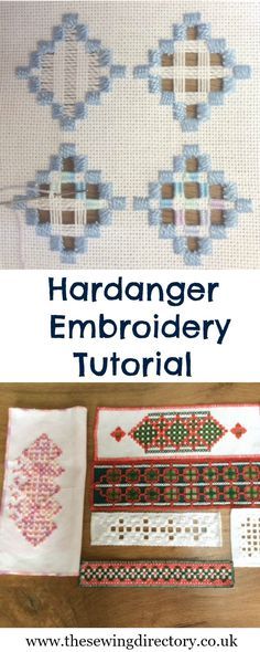 the instructions for how to make an embroidered wall hanging with embroidery and thread on it