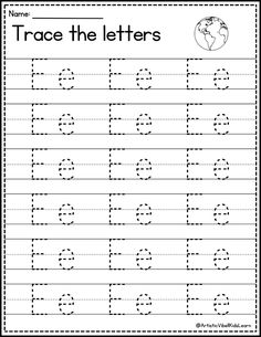 trace the letters and numbers worksheet for kids to practice their handwriting skills with