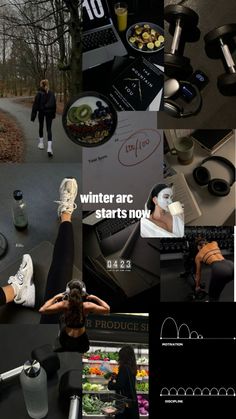 Moodboard zum Thema #winterarc Healthy Habits Motivation, Vision Board Pics, Girl God, New Year Goals, Study Motivation Video, Vision Board Inspiration, Strong Mind