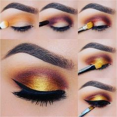 Extreme Make-up, Easy Eye Makeup Tutorial, Fall Eye Makeup, Makeup Cantik, Eyeliner Tips, Fall Makeup Tutorial, Alat Makeup, Makeup Sephora