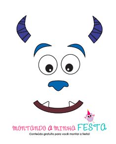 the face of a monster with horns on it's head is shown in spanish